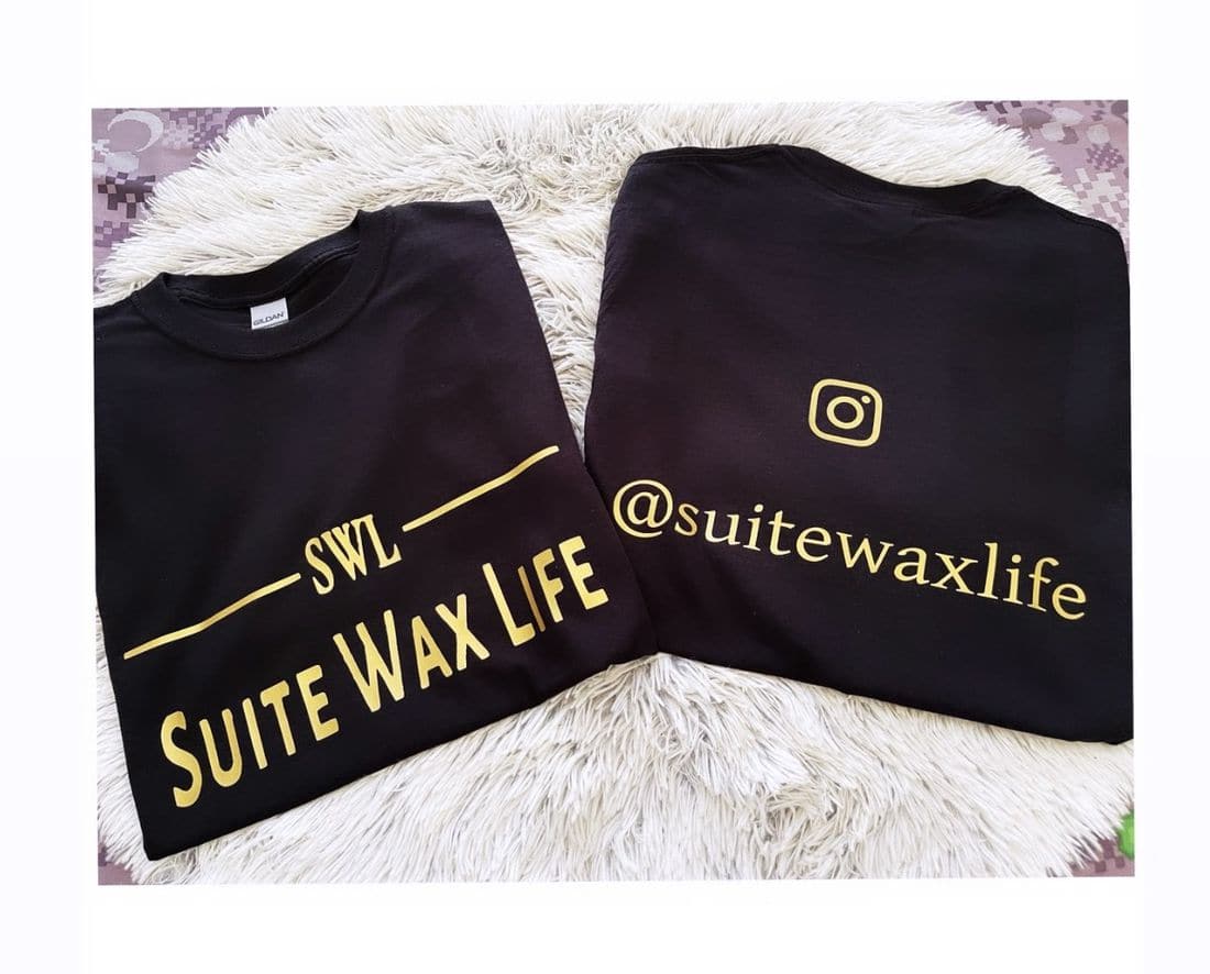 Suite Wax Life branded tees