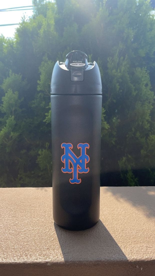 NY Mets water bottle